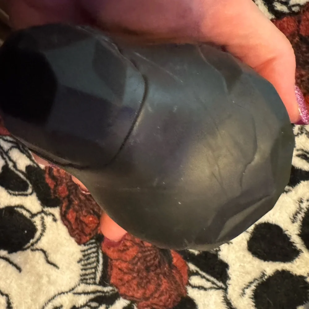 Bark Box Super Chewer heavy rubber chew toy XL dog toy NEW Onyx Graphite coal
